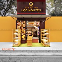 Thiết Kế Nội Thất Tiệm Bánh Ngọt Pháp – Lộc Nguyên